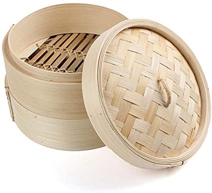 BAMBOO STEAMER & LID IN SET (7)